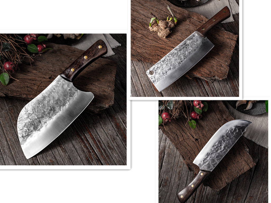 Hand-forged Small Sliced Kitchen Knife For Household Shredded Meat